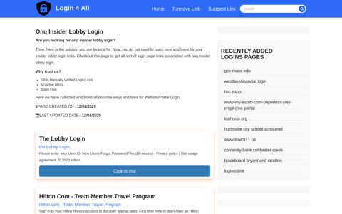 onq insider lobby login - Official Login Page [100% Verified]
