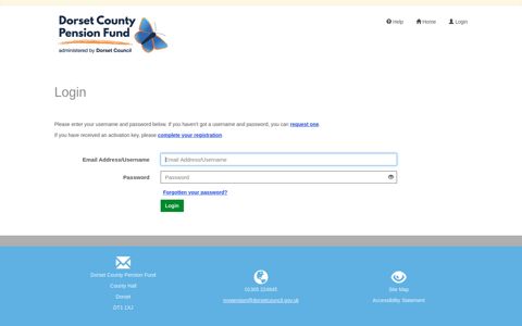 Login - Dorset County Pension Fund Member Self-Service