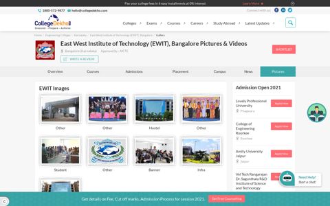 East West Institute of Technology (EWIT), Bangalore Images ...