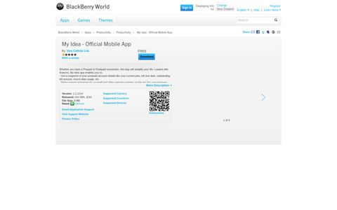 My Idea - Official Mobile App - BlackBerry World