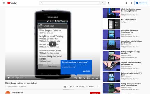 Using Google Latitude on your Android - YouTube