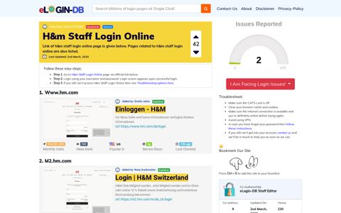H&M Staff Login Online