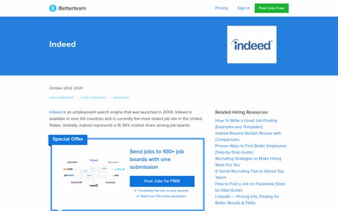 How to Post a Job on Indeed - Betterteam