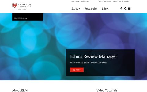 Ethics Review Manager - Research Division | University of ...