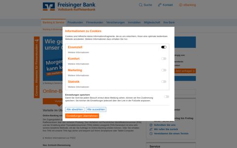 Online-Banking - Freisinger Bank eG