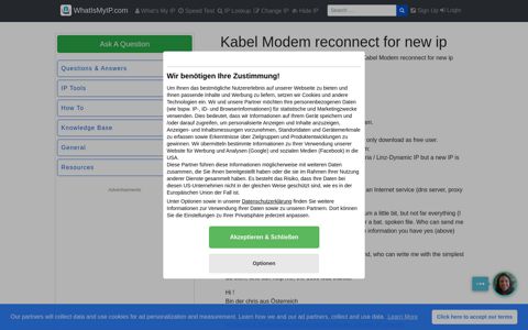 [resolved ] Kabel Modem reconnect for new ip - WhatIsMyIP.com