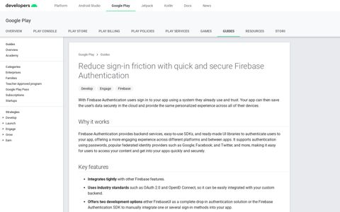 Firebase authentication - Google Play | Android Developers