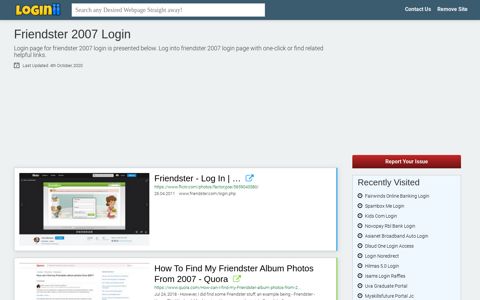 Friendster 2007 Login - Loginii.com
