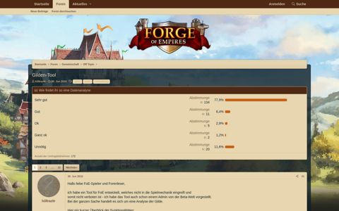 Gilden-Tool | Forge of Empires Forum