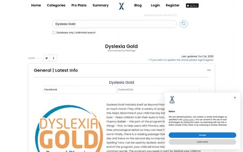 Dyslexia Gold - Summarized by Plex.page | Content ...