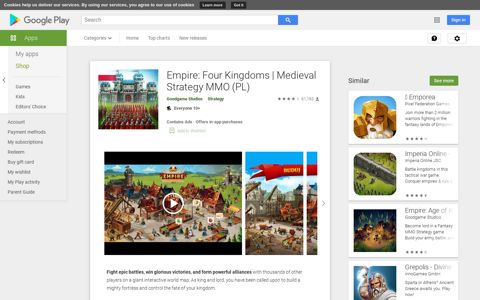 Empire: Four Kingdoms | Medieval Strategy MMO (PL) - Apps ...