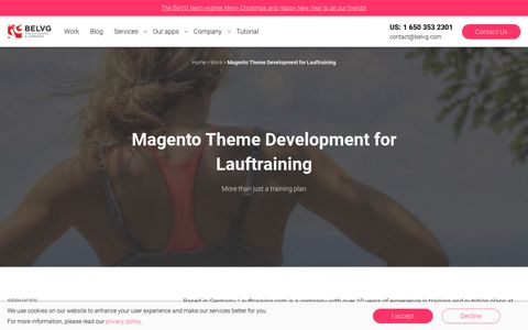 Magento Theme Development for Lauftraining | BelVG