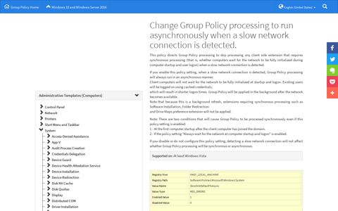 Change Group Policy processing to run asynchronously when ...