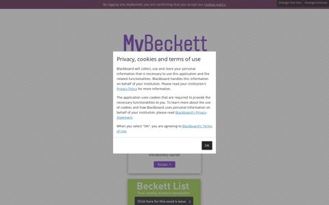 MyBeckett - Leeds Beckett University
