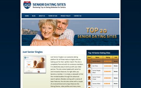 Just Senior Single Reviews | Top 20 Senior Dating Sites