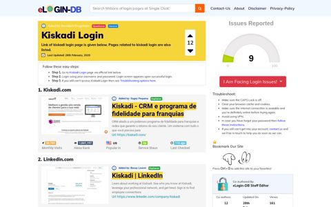 Kiskadi Login - A database full of login pages from all over the ...