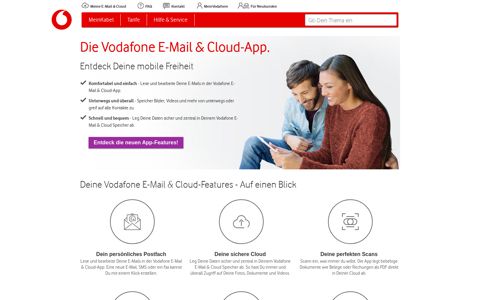 Vodafone Kabel Mail & Cloud - MeinKabel Kundenportal