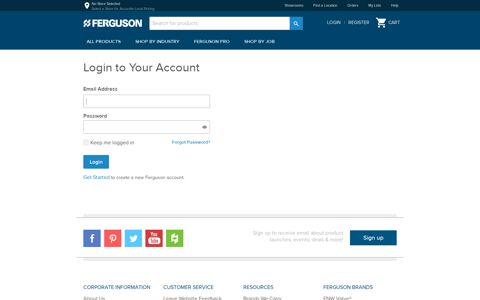 Login to Your Account - Ferguson