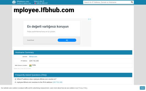 ▷ mployee.Ifbhub.com : HR Portal login page