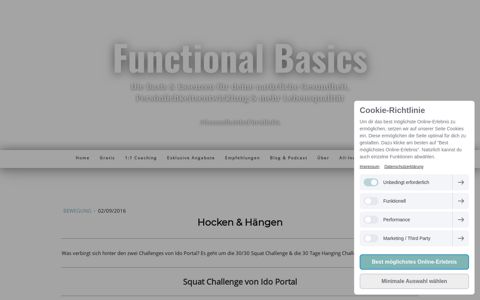 Squat & Hanging Challenge | Ido Portal - Functional Basics ...