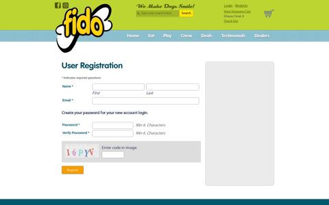 User Registration - Fido Inc