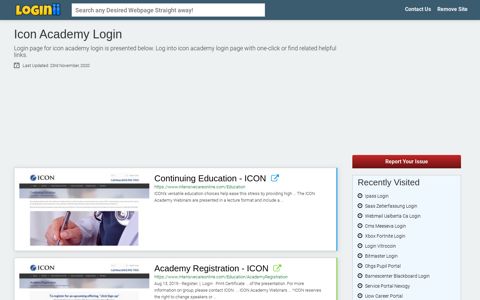 Icon Academy Login - Straight Path to Any Login Page!