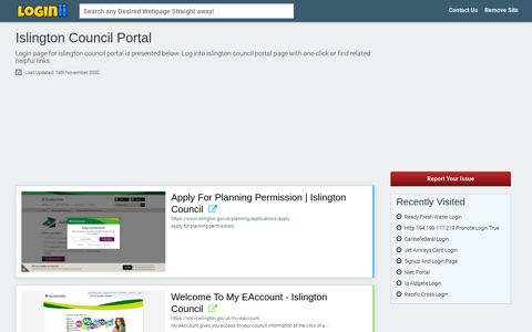 Islington Council Portal - Loginii.com
