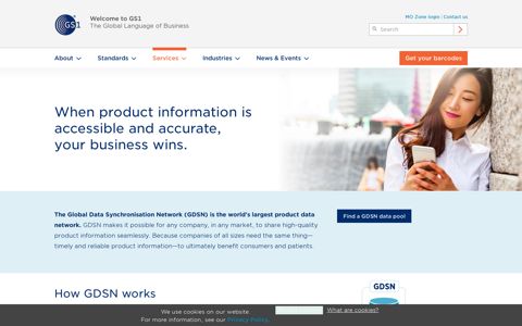 Global Data Synchronisation Network (GDSN) - Services | GS1
