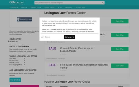 Lexington Law Promo Codes & Coupons 2020 - Offers.com