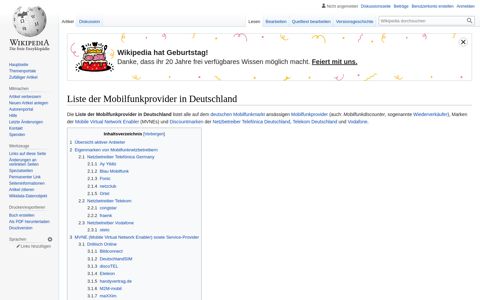 Liste der Mobilfunkprovider in Deutschland – Wikipedia
