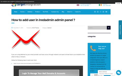 How to add user in Iredadmin admin panel ? - Target Integration