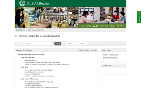 How do I register for a GCASH account? - DLSU Libraries ...