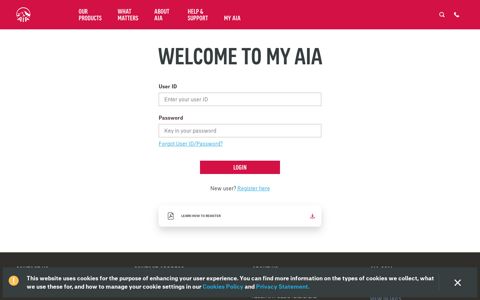 AIA Customer Portal | Login - AIA Malaysia