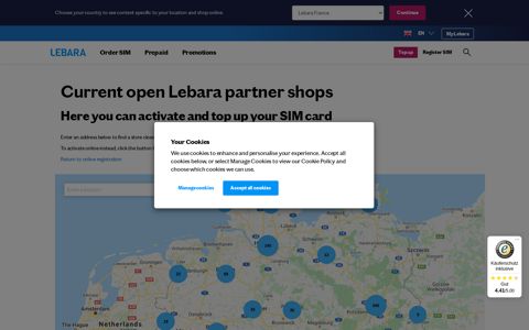 Find Lebara partner shops all over Germany