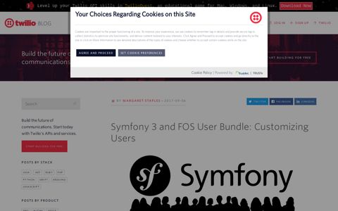 Symfony 3 and FOS User Bundle: Customizing Users - Twilio