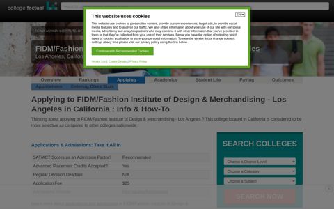 Applying to FIDM/Fashion Institute of Design & Merchandising ...