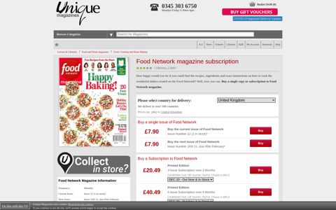 Food Network Magazine Subscription - Unique Magazines