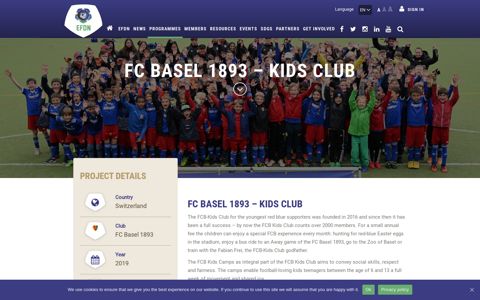 FC Basel - Kids Club - European Football for Development ...