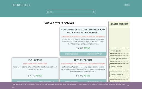 www getflix com au - General Information about Login