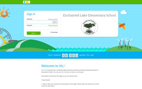 Enchanted Lake Elementary School - IXL