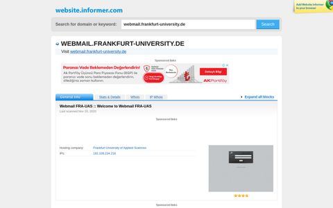 webmail.frankfurt-university.de at WI. Webmail FRA-UAS ...