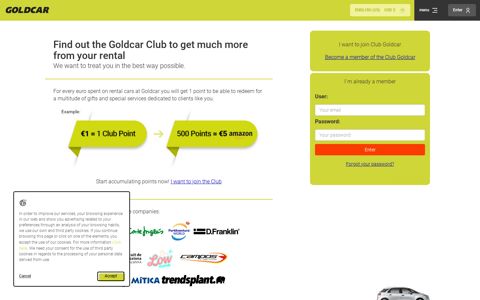 Goldcar Club: exclusive gifts when you make a reservation