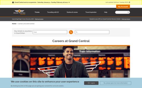Careers & available job vacancies | Grand Central Rail