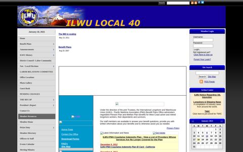 Benefit Plans - ILWU Local 40 -