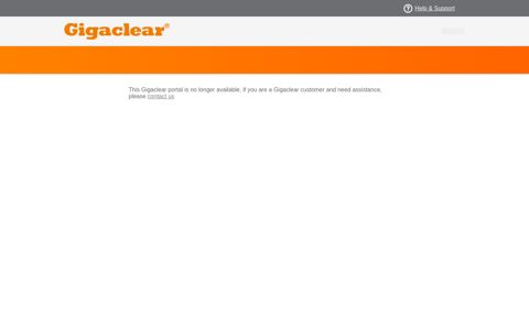 Customer Portal - Gigaclear