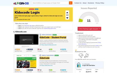 Kidocode Login - A database full of login pages from all over ...