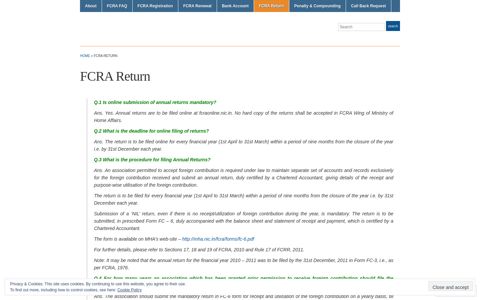 FCRA Return « FCRA Online Registration / Renewal ...