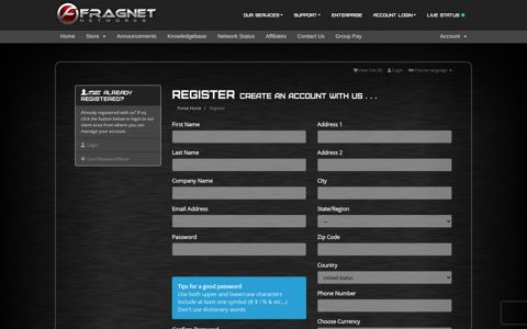 Register - Fragnet Networks AB