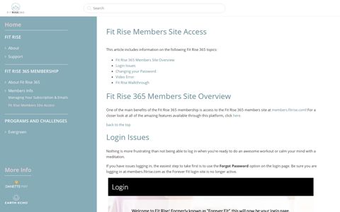 Fit Rise Members Site Access – Fit Rise