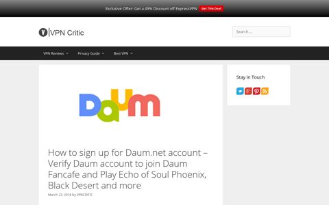 How to sign up for Daum.net account - Verify Daum account to ...